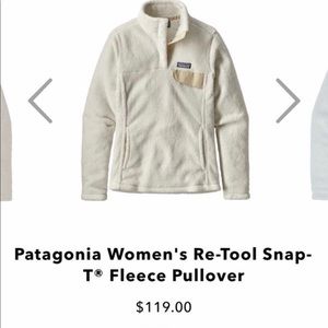 size SM patagonia fleece pullover